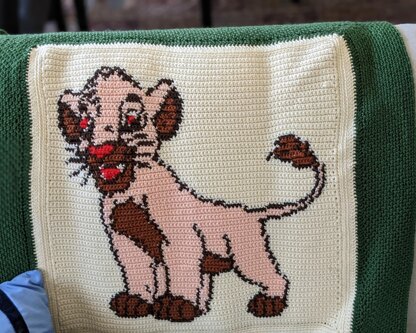 Baby Lion Crochet Graphgan
