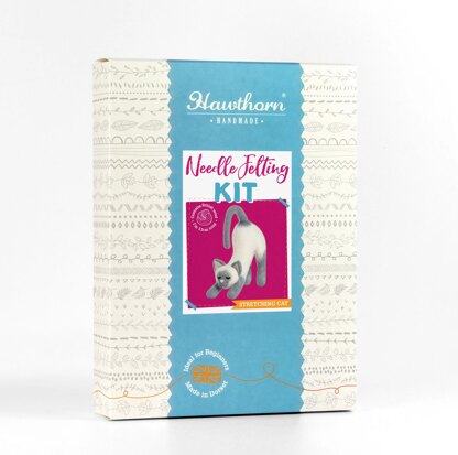 Hawthorn Handmade Stretching Cat Needle Felting Kit