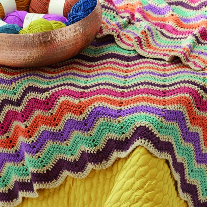 Rowan Chevron Crochet Blanket (Free)