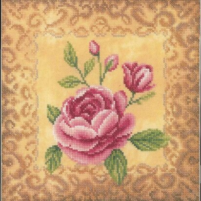 Lanarte Roses Cross Stitch Kit (Evenweave)
