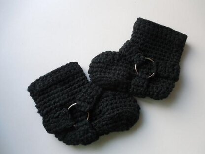 Biker Baby Booties