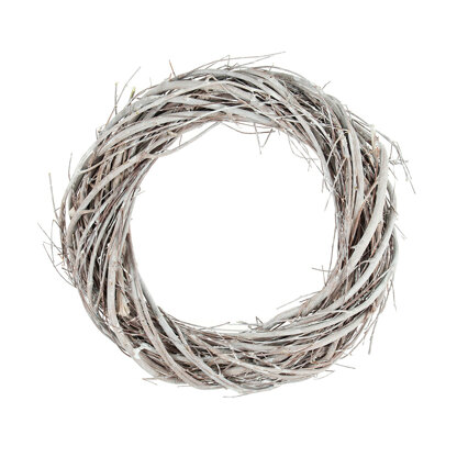 Groves Wreath Base: Grey Willow: 20cm/7.9in