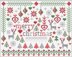 Riverdrift House Little Merry Christmas Cross Stitch Kit - 25cm x 19.5cm