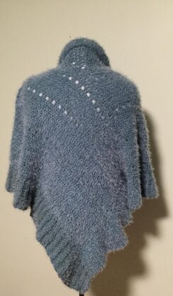 Something Warm Something Blue Sweater Poncho
