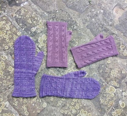 Faux Cable Mittens