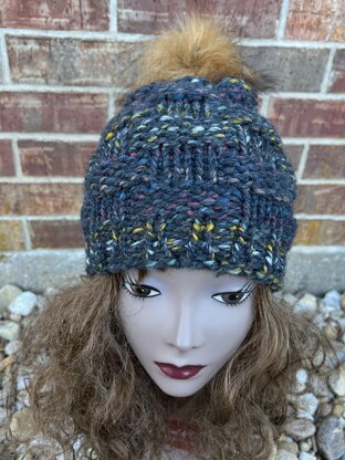 Basketweave Hat -- a loom knit pattern