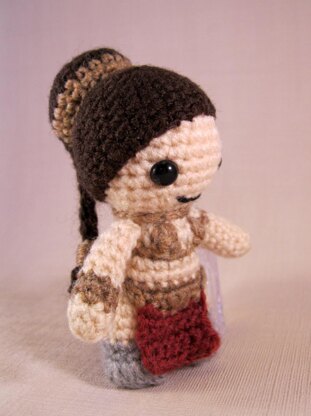 Leia, Jabba Slayer - Mini Star Wars Amigurumi