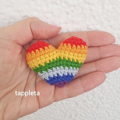 Rainbow Heart crochet pattern