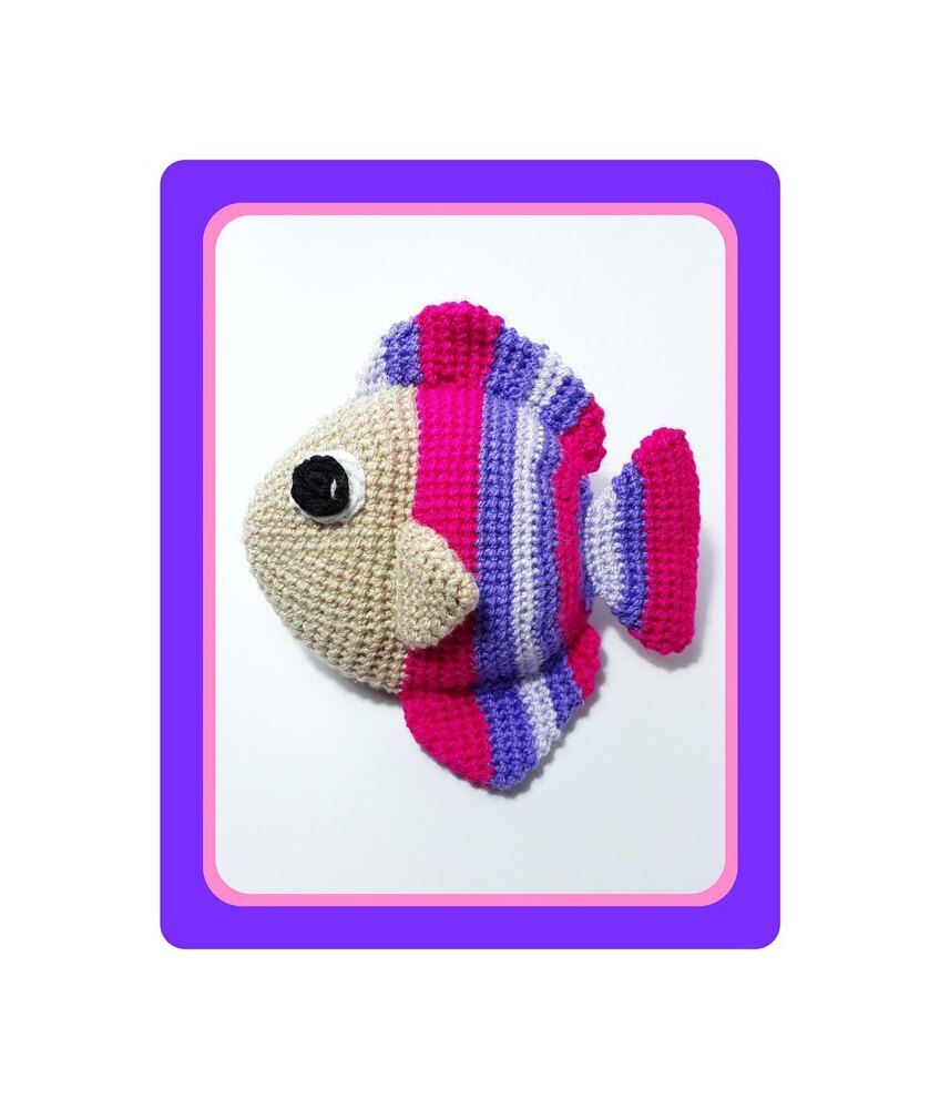 Fishy the rainbow fish Crochet pattern by Aixa Rodriguez Avendaño |  LoveCrafts