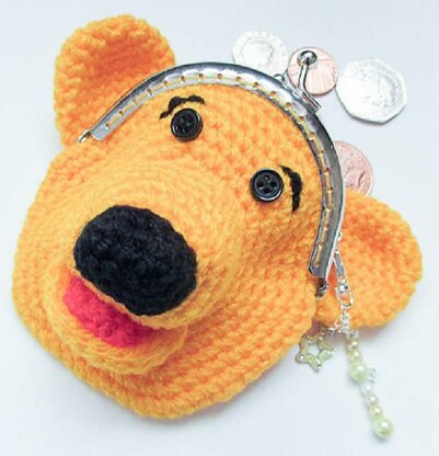 Yellow Bear Animal Coin Purse