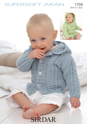 Jackets in Sirdar Supersoft Aran - 1759 - Downloadable PDF