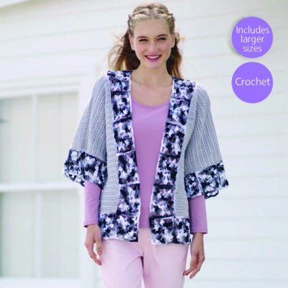 Kimono in Sirdar Cotton DK & Cotton Prints DK - 7945 - Downloadable PDF