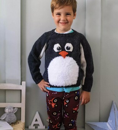 Mr Fluffy Tum Penguin Sweater