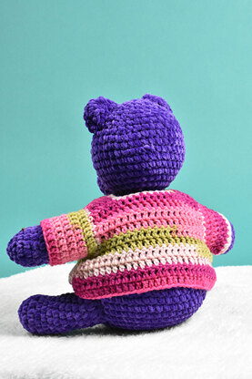 Peanut Butter and Jelly in Universal Yarn Bella Chenille & Deluxe Stripes - 2489 - Downloadable PDF