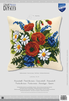 Vervaco Spring Has Sprung Cushion Front Chunky Cross Stitch Kit - 40cm x 40cm