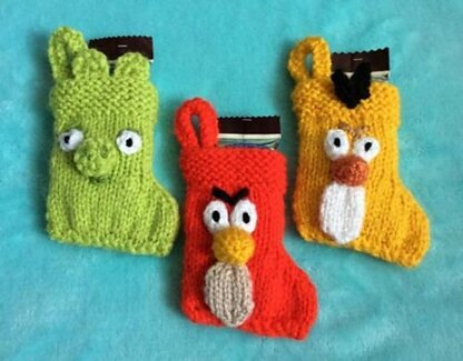 Angry Bird Faces Stockings