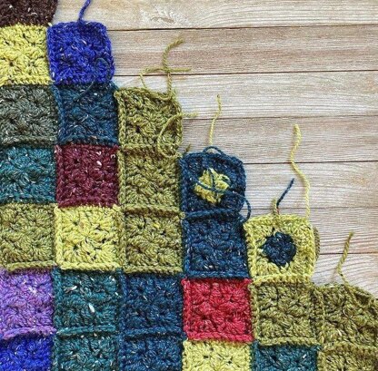 Quilted Crochet Temperature Blanket