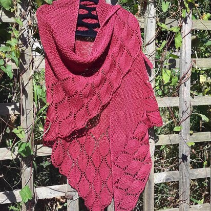 Leaf by Leaf Shawl - knitting pattern