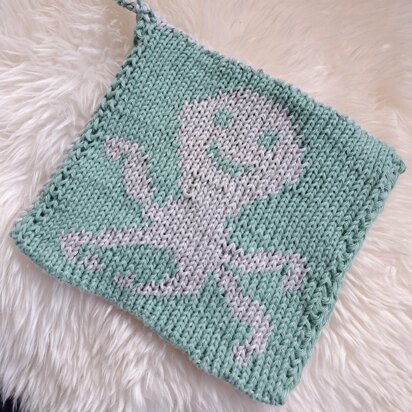 Octopus dish cloth - knitting pattern