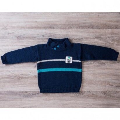 Boys Sweater in Bergere de France Calinou - 60387-2A - Downloadable PDF