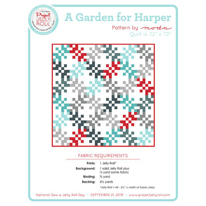 Moda Fabrics A Garden for Harper Quilt - Downloadable PDF