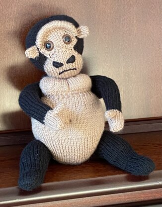 Gordon the Grumpy Gorilla Toy Knitting Pattern