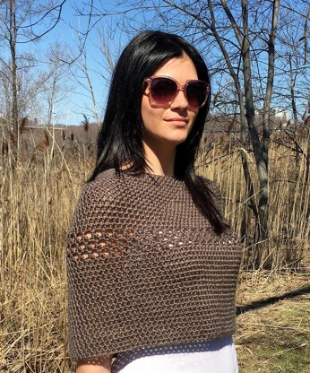 Crochet Capelet / Cowl Pattern: My Capelet is a Cowl