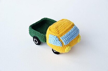 Pickup Truck Crochet Pattern, Pickup Truck Amigurumi,
