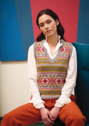 Bodkin Vest  in Rowan Pure Alpaca - Downloadable PDF