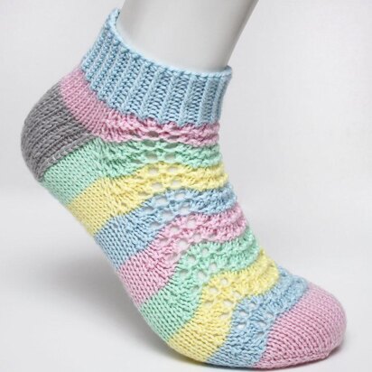 Unicorn Tail Socks - Toe Up (DK)