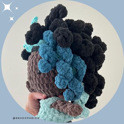 Ola - Mermaid Crochet Pattern, Plushie Mermaid