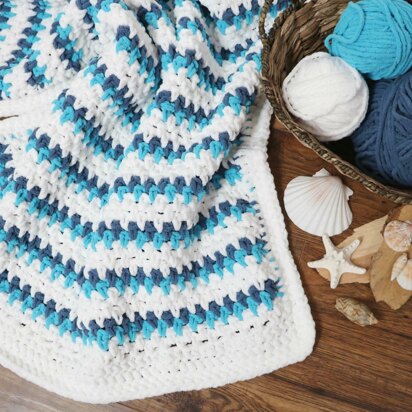 Seaside Cuddles Baby Blanket