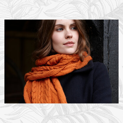 Catherine Scarf - Knitting Pattern For Women in Willow & Lark Ramble