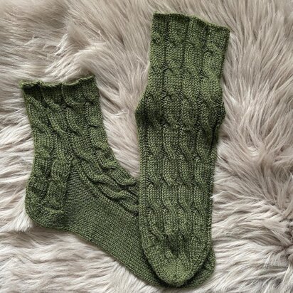 Moss- Socks// Sammal- sukat - knitting pattern