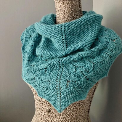 Kornaxsjal (Kornax shawl) - knitting pattern