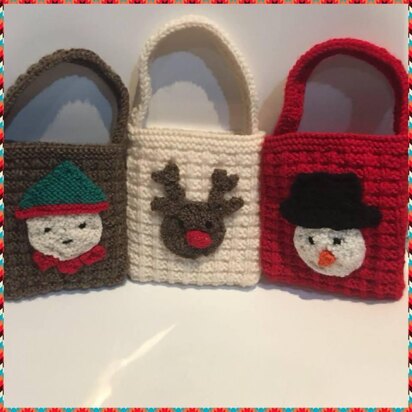 Christmas Gift Bags - knitting pattern