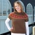 555 Monarda Pullover - Sweater Knitting Pattern for Women in Valley Yarns Berkshire