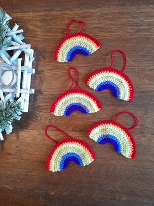 Little Rainbow applique/tree decoration