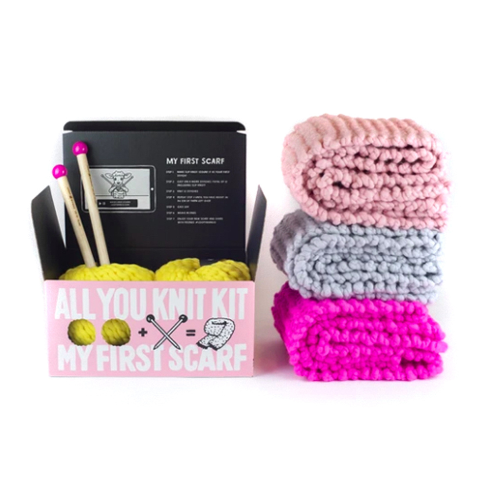 Loopy Mango All You Knit Kit - My First Scarf - view 2