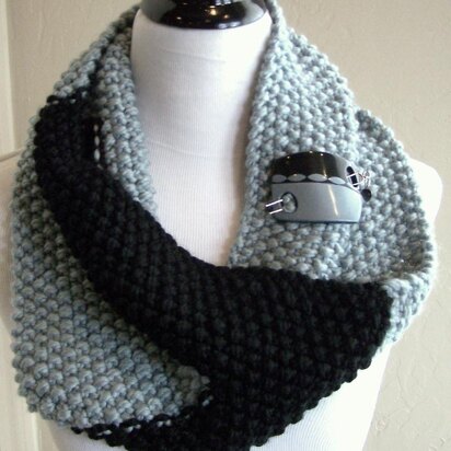 Big Colorblock Cowl