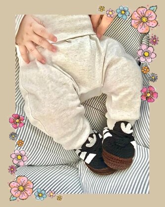 DIY baby shoes sneakers booties „Adidas Sambas“