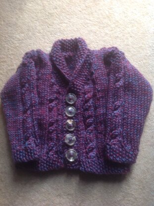 cable baby cardi