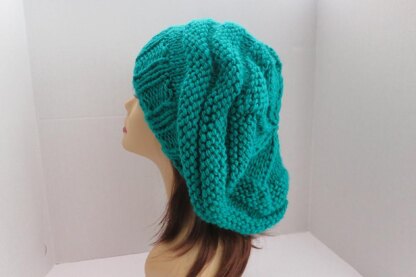 Chunky Mini-Beehive Slouch Hat Pattern