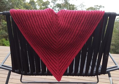 Ruby - Triangle Shawl