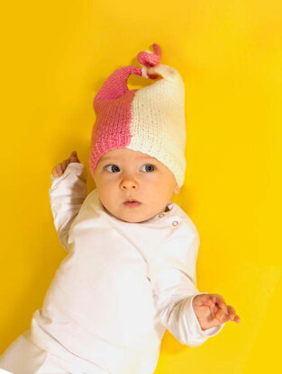 "Polar Beanie" - Beanie Knitting Pattern For Babies in Paintbox Yarns Simply DK