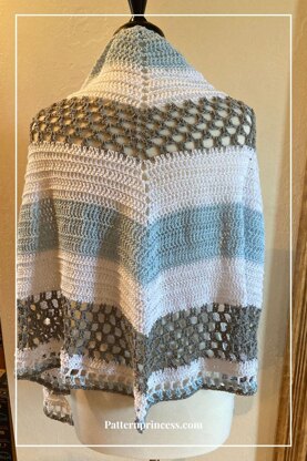 Beautiful Day Triangular Shawl Crochet Pattern