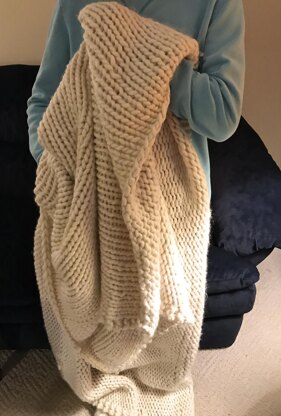 Winter is Coming, a Chunky Knit Blanket