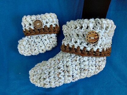 909 - Cuffed Slipper-Booties