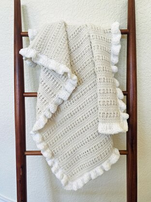 Crochet Baby Blanket Pattern Chunky Blanket Pattern Easy Pattern by Deborah  O'leary Patterns English Only 