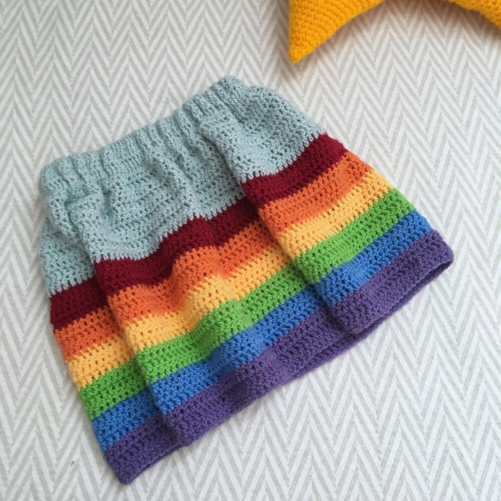 Rainbow skirt pattern sale
